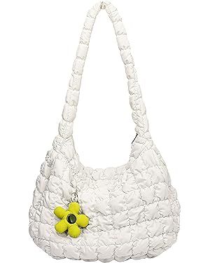 DAATUANG Free People Bag Dupe Puffer Quilted Bag Puffy Bags Tote Quilted Tote Bag Puffer Tote Bag... | Amazon (US)