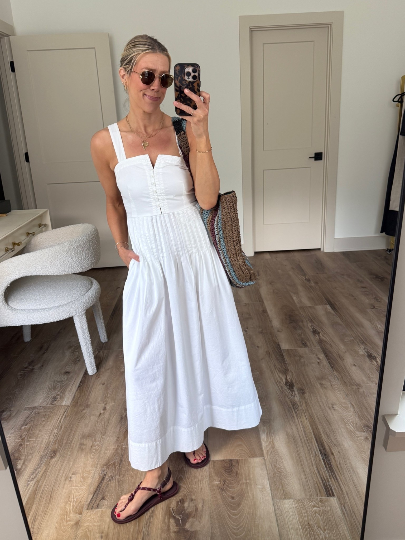 Wearing small dress, sandals tts

#LTKgrwm #LTKootd #LTKOver40