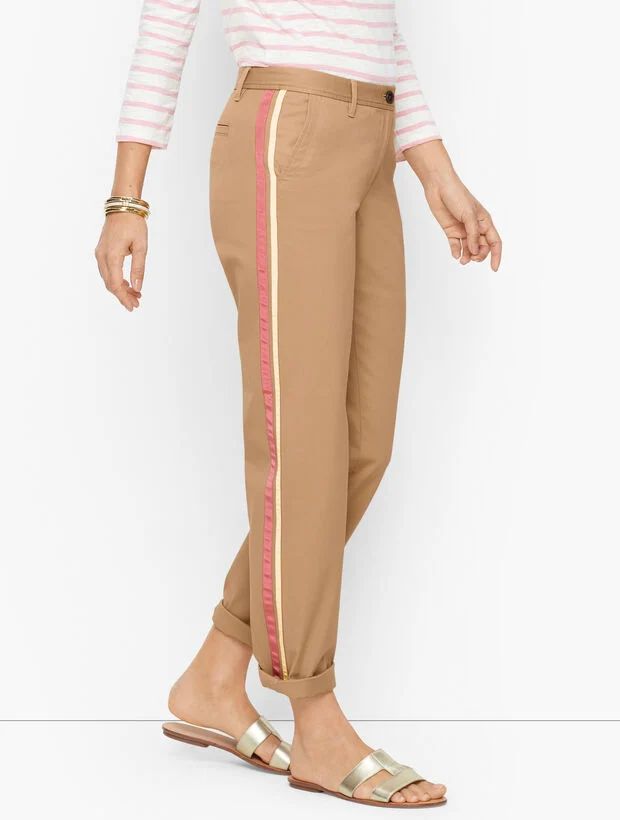 Relaxed Chino - Side Stripe | Talbots