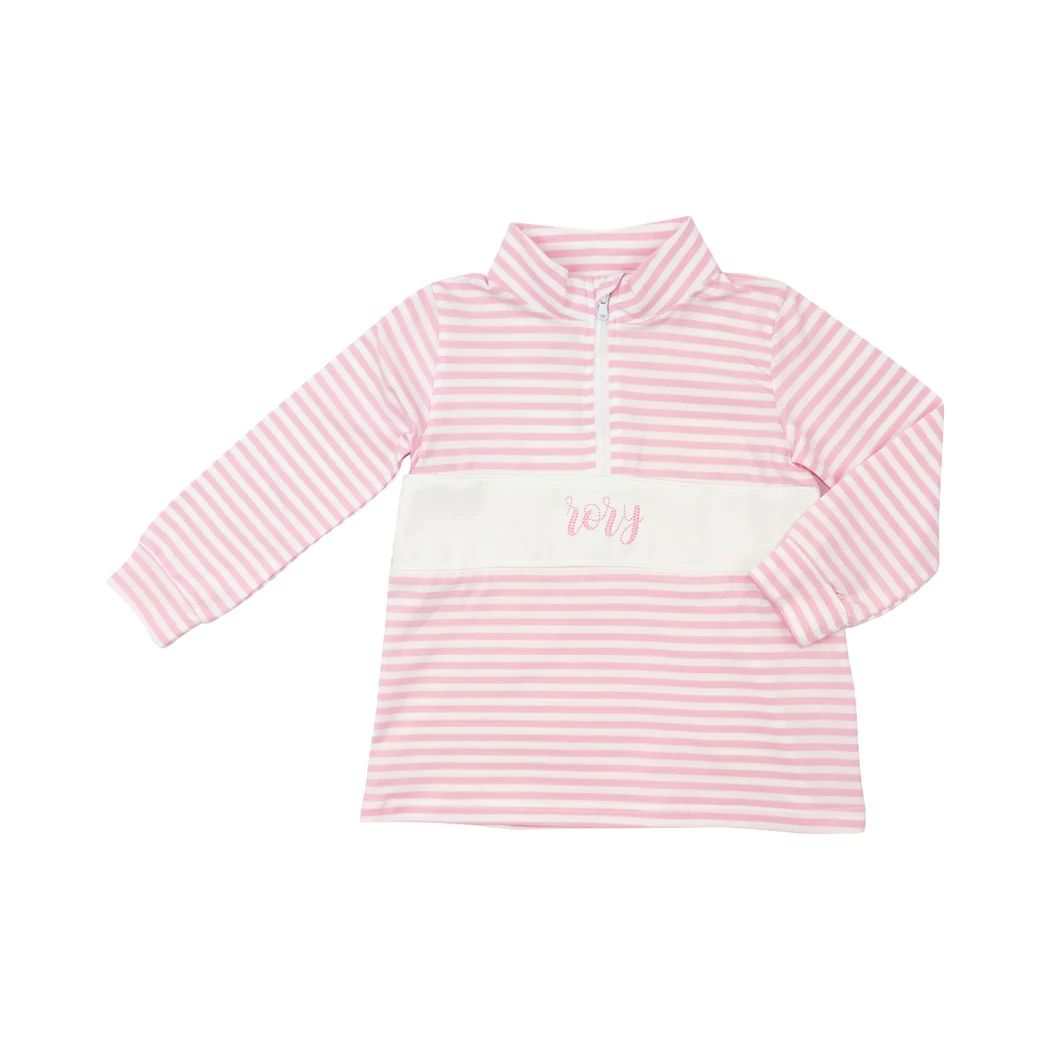 Pink Mini Stripe Pullover | Eliza James Kids