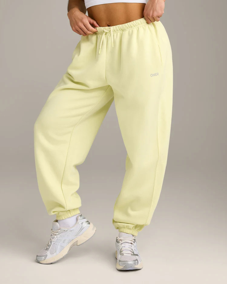 Foundations All Season Joggers 
 Pastel Yellow | Oner Active (UK / US)