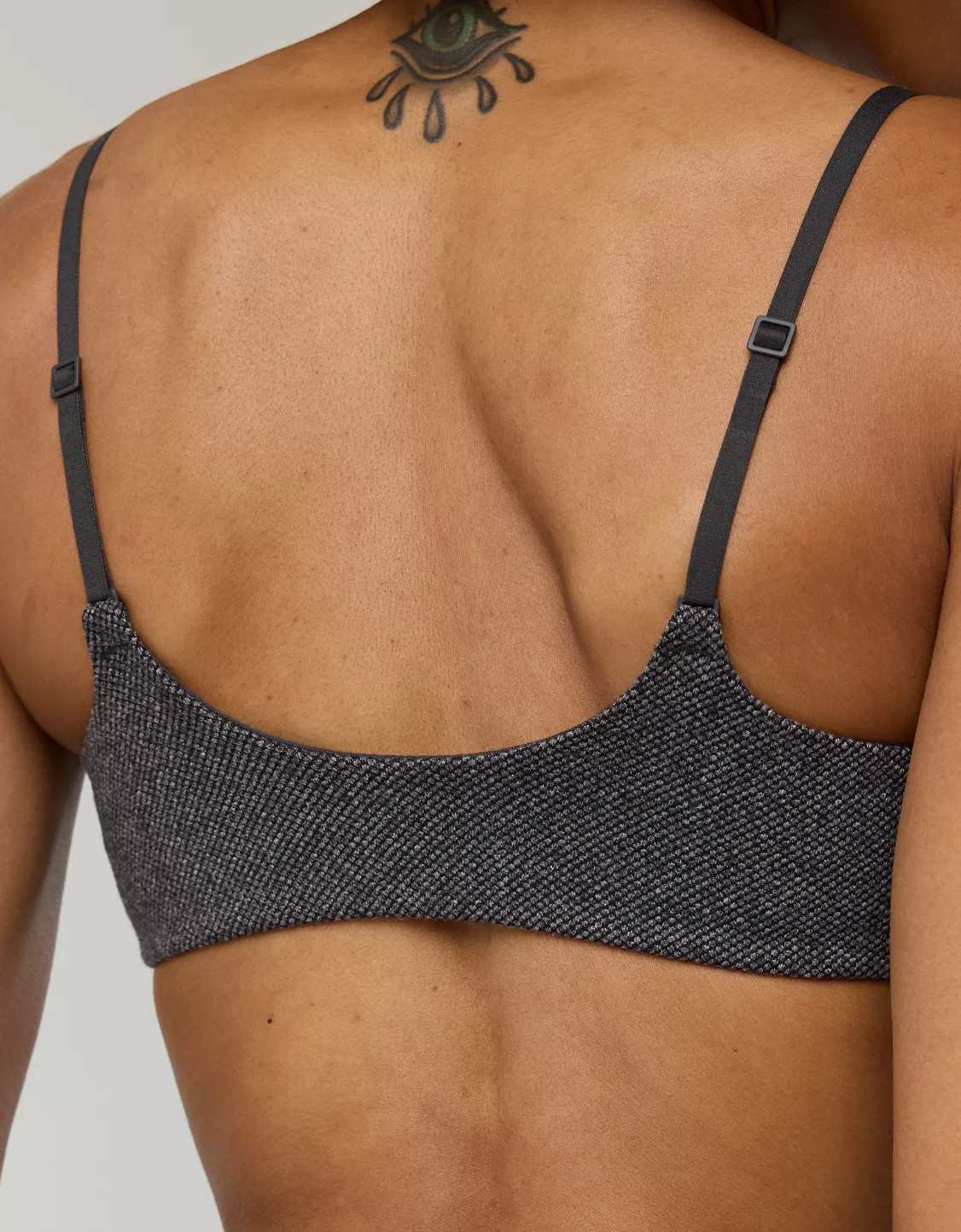 OFFLINE By Aerie Jacquard Twill Curved Band Sports Bra | Aerie