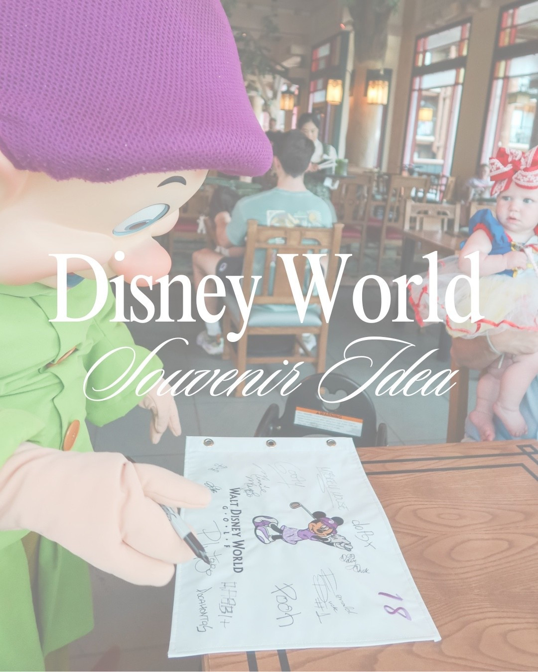 ✨ Disney Souvenir Idea You’ll Treasure Forever ✨

Skip the typical Disney character signature book and create a keepsake you’ll actually want to display! We brought Disney golf flag for the Disney characters to sign throughout our Walt Disney World trip. 🏰✨

From Mickey Mouse to Disney princesses, every signature becomes a special memory from your vacation that you can look back on for years to come. ❤️

📌 SAVE this Disney character signature souvenir idea for your next Disney World trip!

Perfect for:
✔️ Disney first-timers
✔️ Families with kids
✔️ Character dining experiences
✔️ Magic Kingdom character meet-and-greets
✔️ Disney vacation memory keepsakes

DisneyWorld DisneyVacation DisneyTips DisneyHacks DisneySouvenir DisneyCharacterMeetAndGreet DisneyCharacters MagicKingdom DisneyMom DisneyFamilyVacation WaltDisneyWorld DisneyTravelTips DisneyPlanning DisneyTripIdeas CharacterAutograph

#LTKKids #LTKTravel #LTKBaby