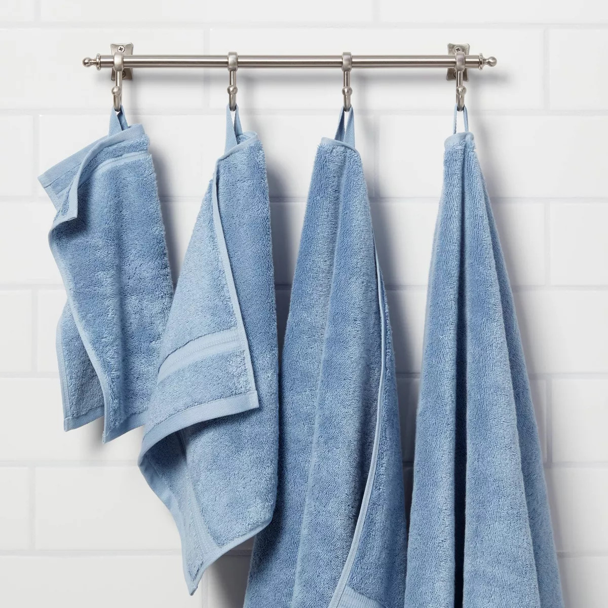 Total Fresh Antimicrobial Bath Towel Blue - Threshold™ | Target