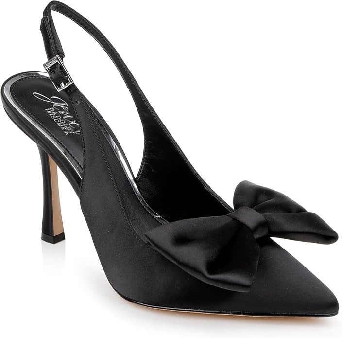 Jewel Badgley Mischka Kourtnay Stiletto Slingback with Large Bow | Amazon (US)