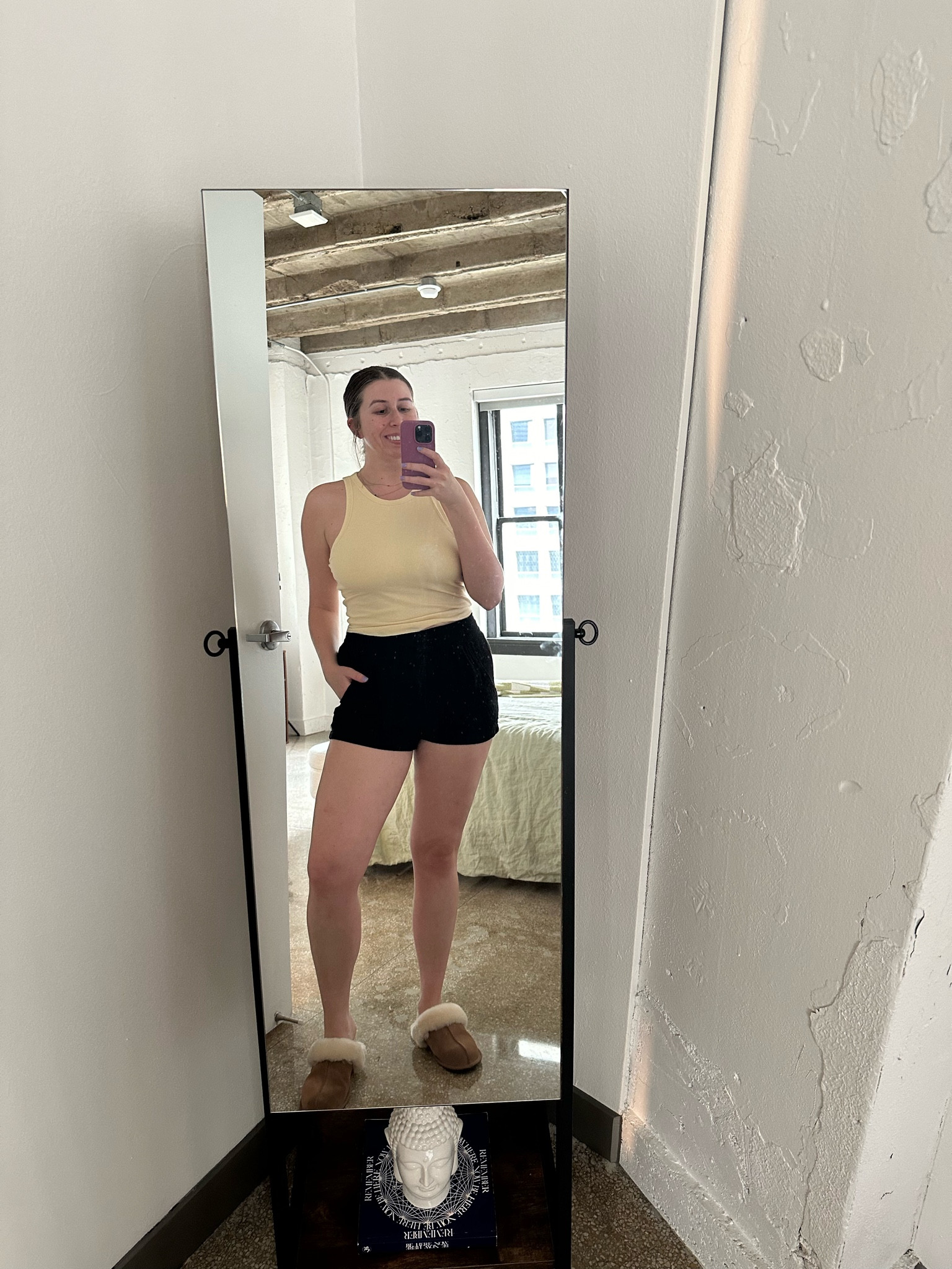 Working from home outfit - as simple and comfy as it gets. I have these tank tops in 5 different colors + they have a built in bra. 

#LTKFindsUnder100 #LTKShoeCrush #LTKWorkwear