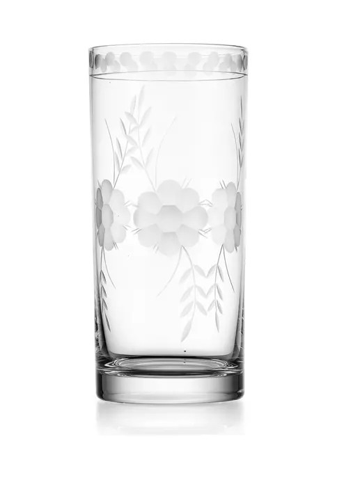 Set of 4 Etched Highball Glasses | Belk