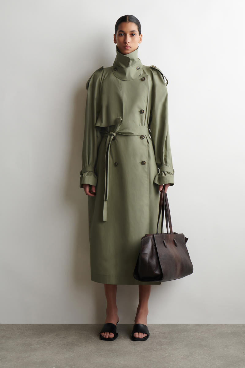 Trenchcoat Aus Baumwolle Mit Stehkragen | COS (EU)