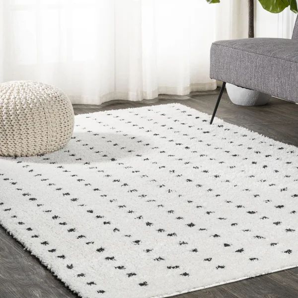 Pele Geometric Ivory/Black Area Rug | Wayfair North America