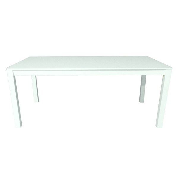 Modern White-finish 70.8-inch Wood Dining Table - White | Bed Bath & Beyond