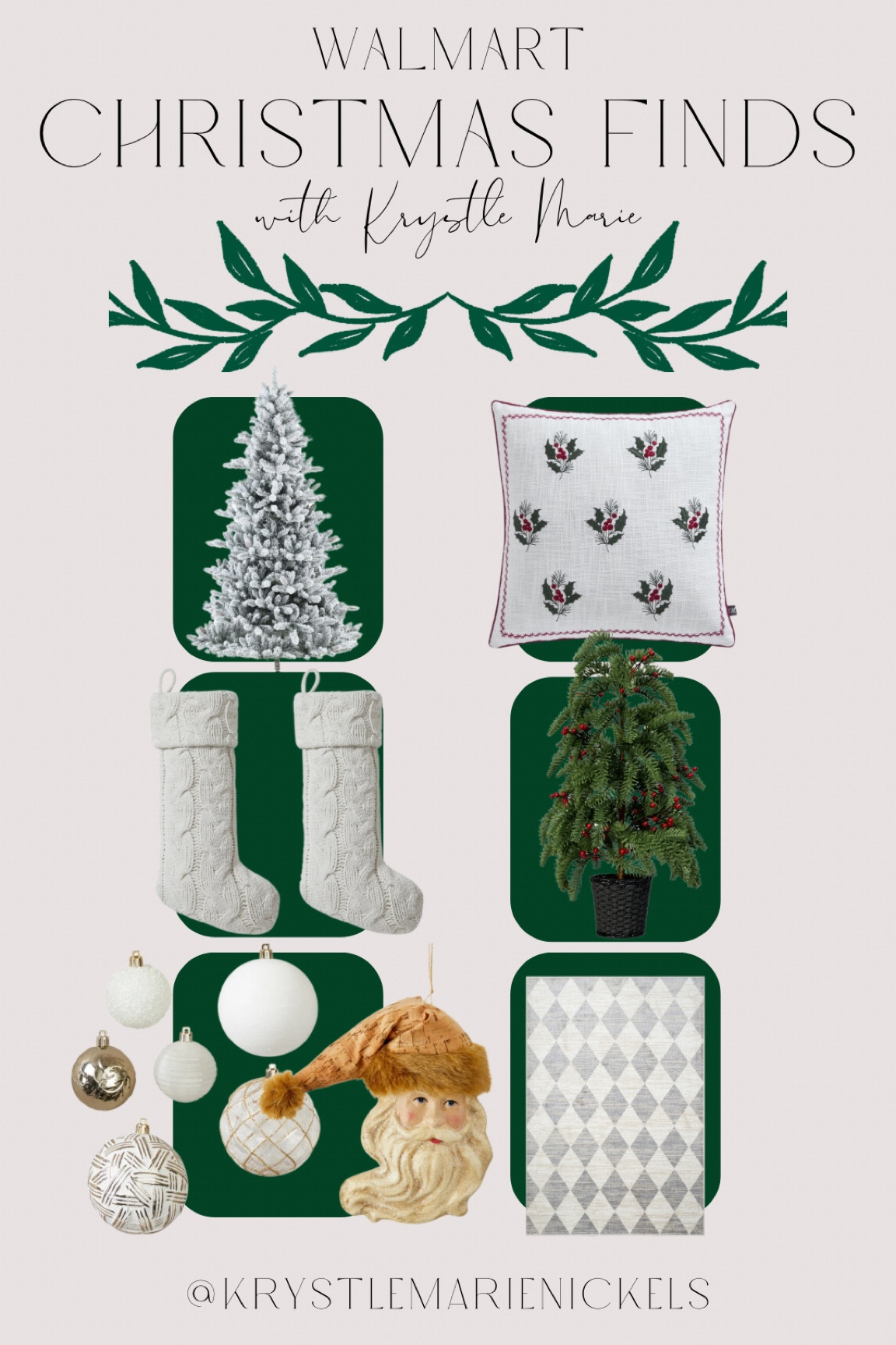 Cozy Christmas vibes on a budget! Walmart has so many beautiful holiday decor finds this season—from soft, festive pillows to charming, rustic ornaments and wreaths. Perfect for adding a warm holiday touch to your space!

#LTKSeasonal #LTKHoliday #LTKHome