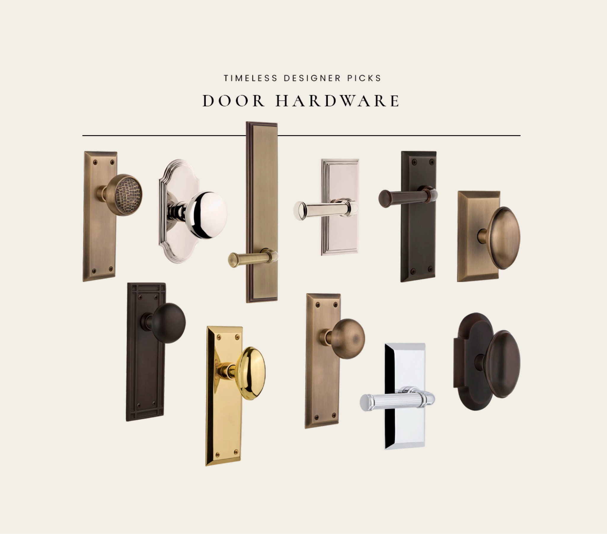 Classic door hardware - my top designer picks 

#LTKSaleAlert #LTKHome