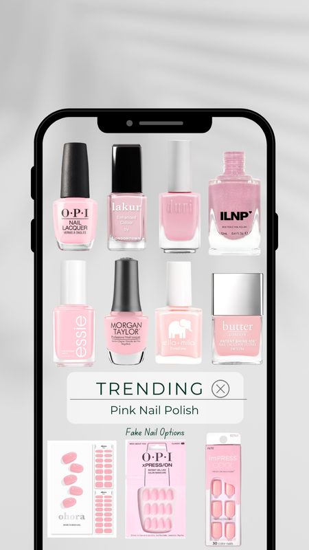 Trending nail polish | pink nail polish | nail polish trends 2024 | pink glue on nails 

#LTKMostLoved #LTKbeauty #LTKsalealert