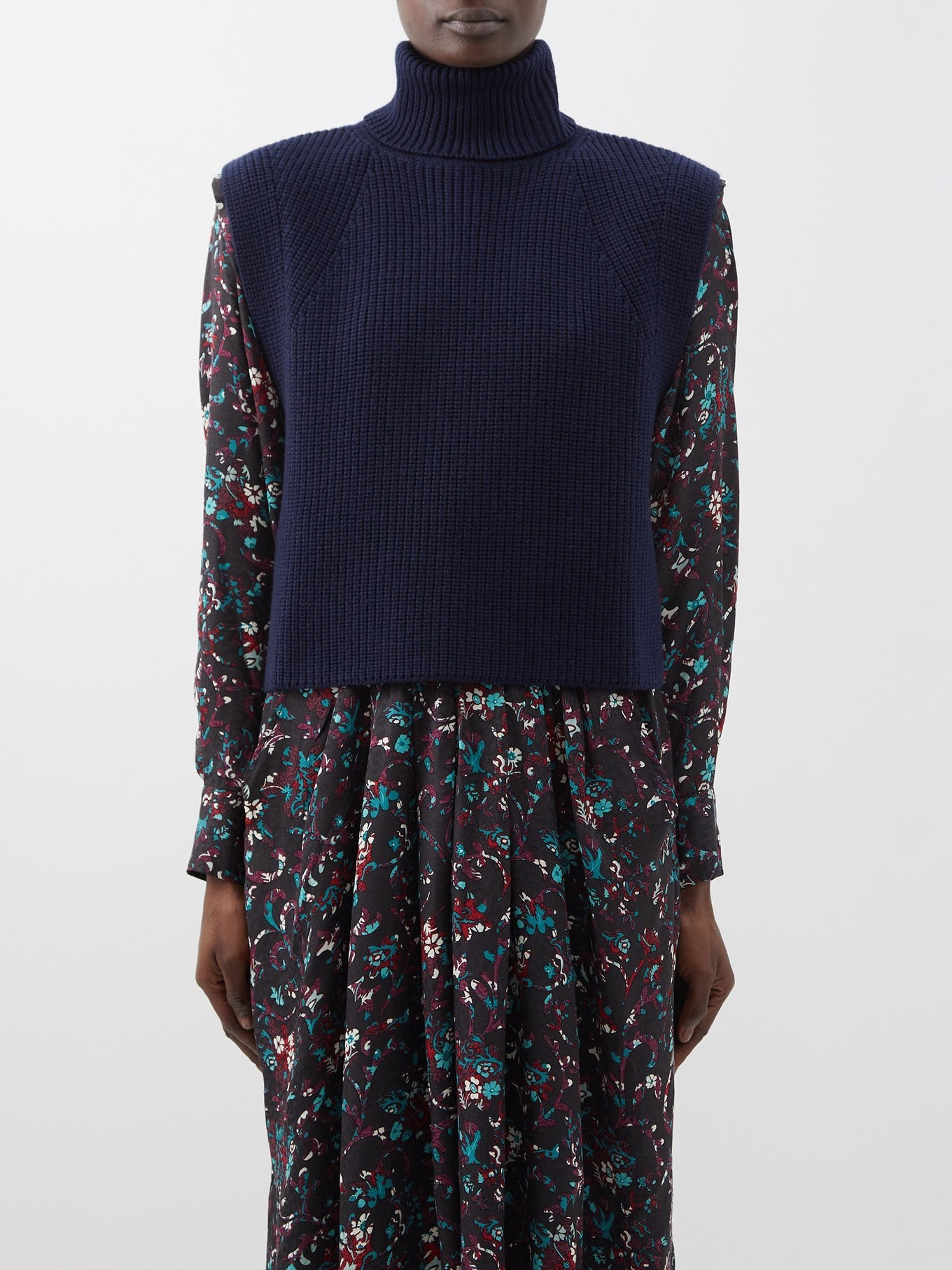 Megan ribbed-knit merino-blend vest | Isabel Marant Étoile | Matches (US)