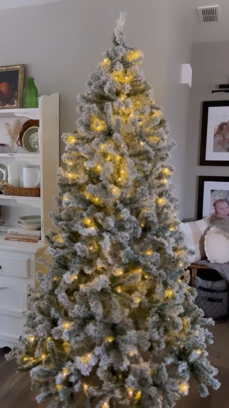 Let the Christmas decorating begin! 
@kingofchristmas trees are our favorite! We have the 7 ft. Prince Flock tree with LED lights. It is stunning! 🤩 It took 5 minutes or less to assemble. It includes gloves for shaping the tree, foot pedal/remote to control the lights, and an off-season storage bag. 

#LTKHoliday #LTKSeasonal #LTKhome