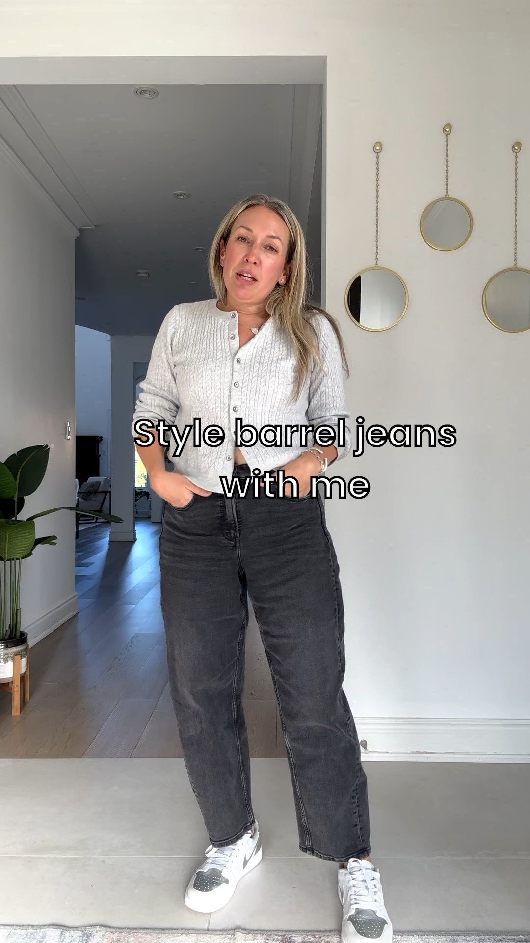 Barrel jeans spanx medium. Cable knit cardigan medium. 
#falloutfit #teacheroutfit

#LTKcanada #LTKfall #LTKjeans