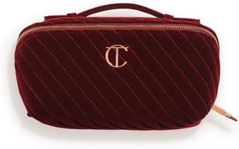 Charlotte Tilbury Travel Makeup Bag of My Dreams - Quilted Velvet Skincare, Fragrance & Cosmetic ... | Amazon (US)