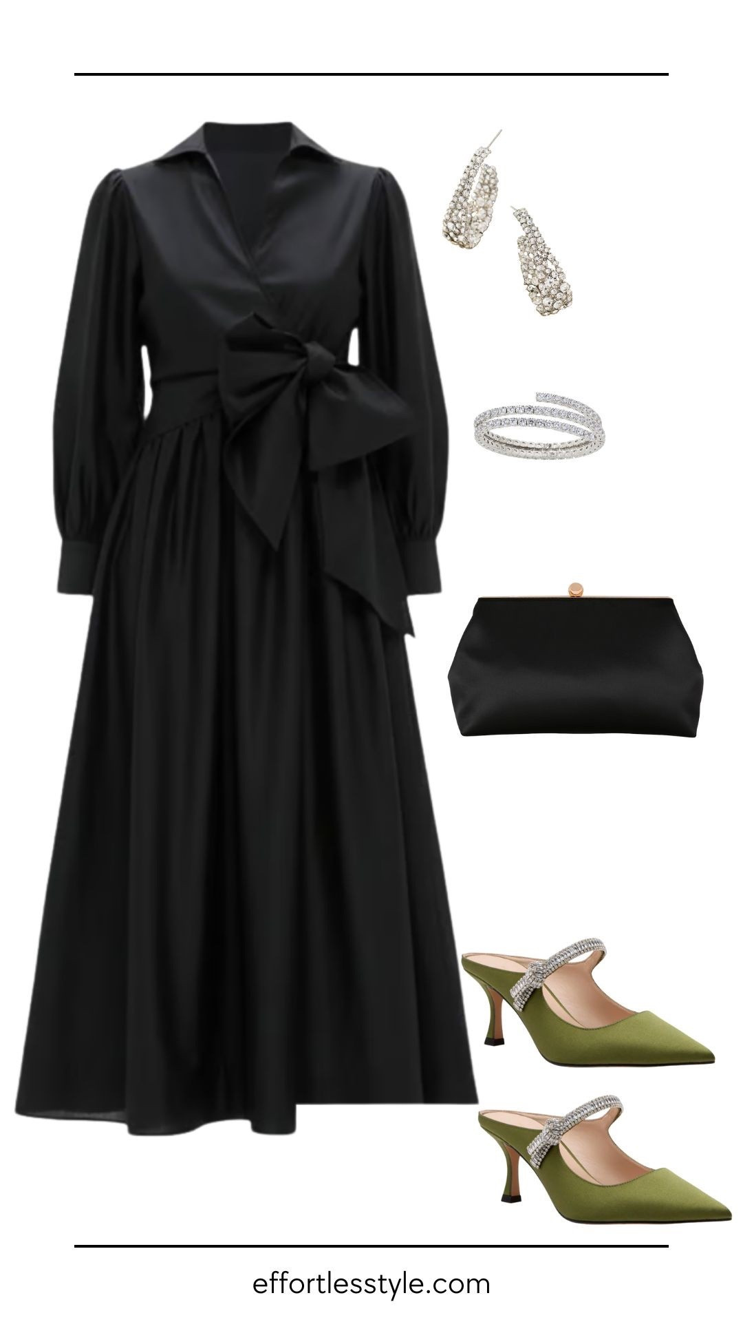 Choosing a fun shoe in a bold shade of red or green is the perfect way to transition a black dress to holiday ready. The rhinestone detail takes it up an extra notch for an easy, elevated look.



#LTKgrwm #LTKootd #LTKHoliday