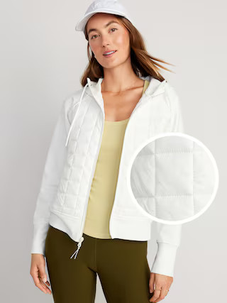 Dynamic Fleece Hybrid Hoodie for Women | Old Navy (US)