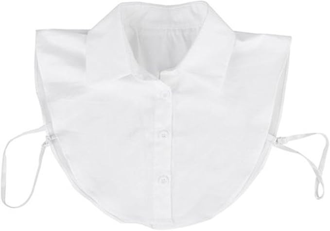 BESTOYARD Detachable Fake Collar Choker Women Girls Half Shirt Blouse (White Cotton), Medium | Amazon (US)