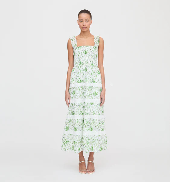The Kimmy Nap Dress - Green Sweet Peas | Hill House Home US