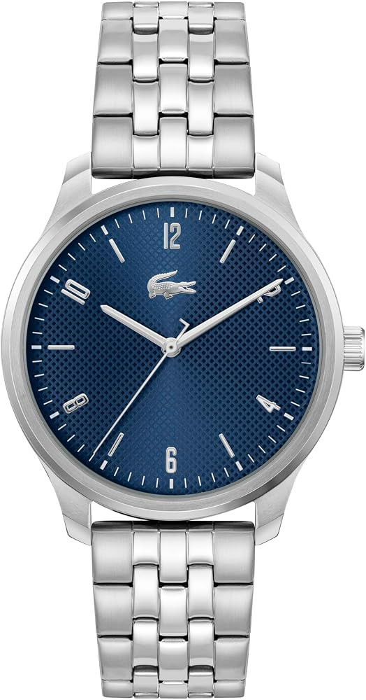 Lacoste Lisbon Men's 3H Quartz Watch, Stainless Steel Wristwatch, Water Resistant up to 5 ATM/50 ... | Amazon (US)