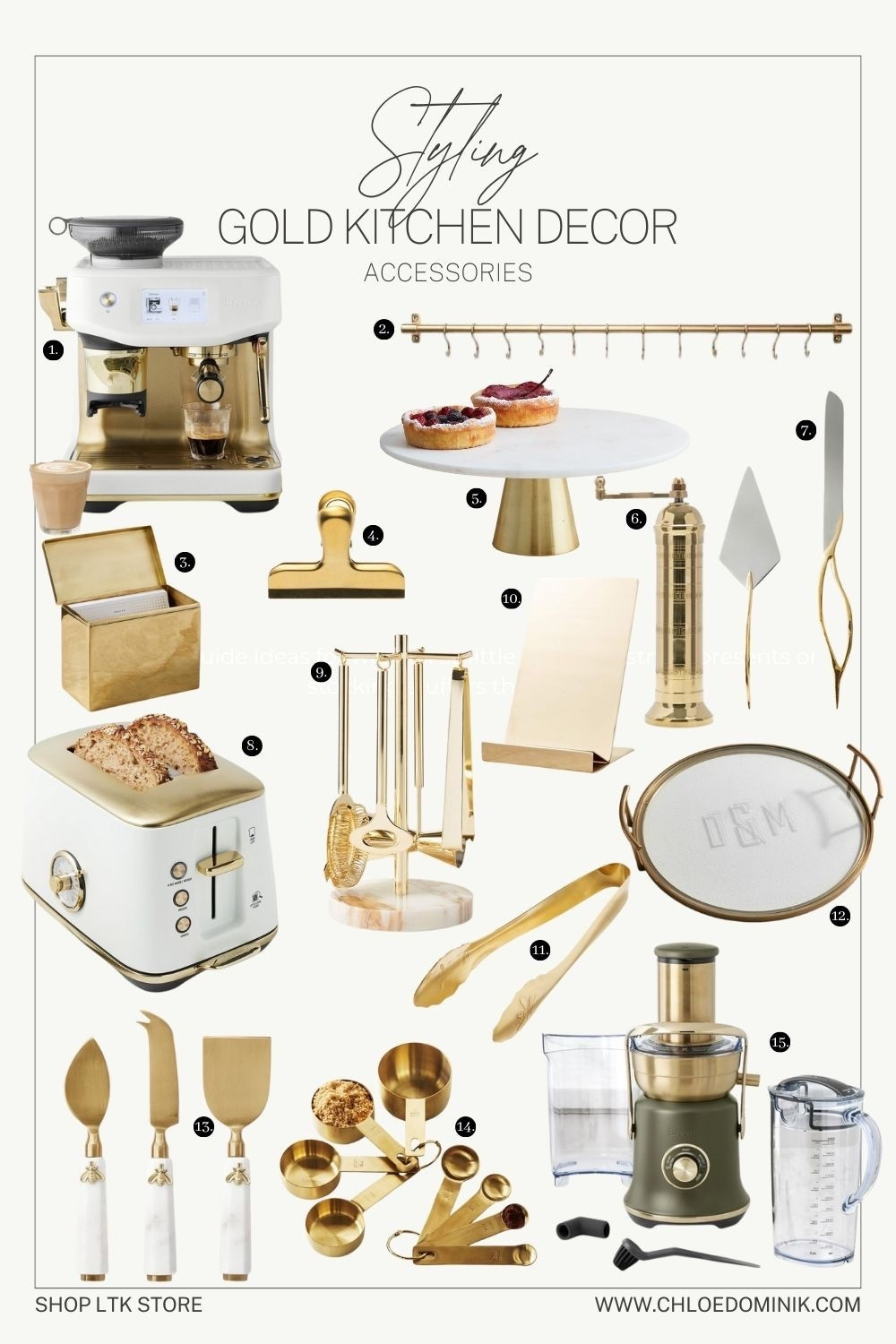Gold Kitchen Decor Appliances and Accessories 

#LTKHome #LTKGiftGuide