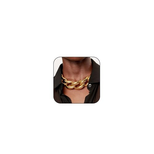 choice of all Chunky Gold Necklace Statement Necklace for Women Punk Chain Thick Gold Choker Jewelry Trendy Birthday Gifts | Amazon (US)