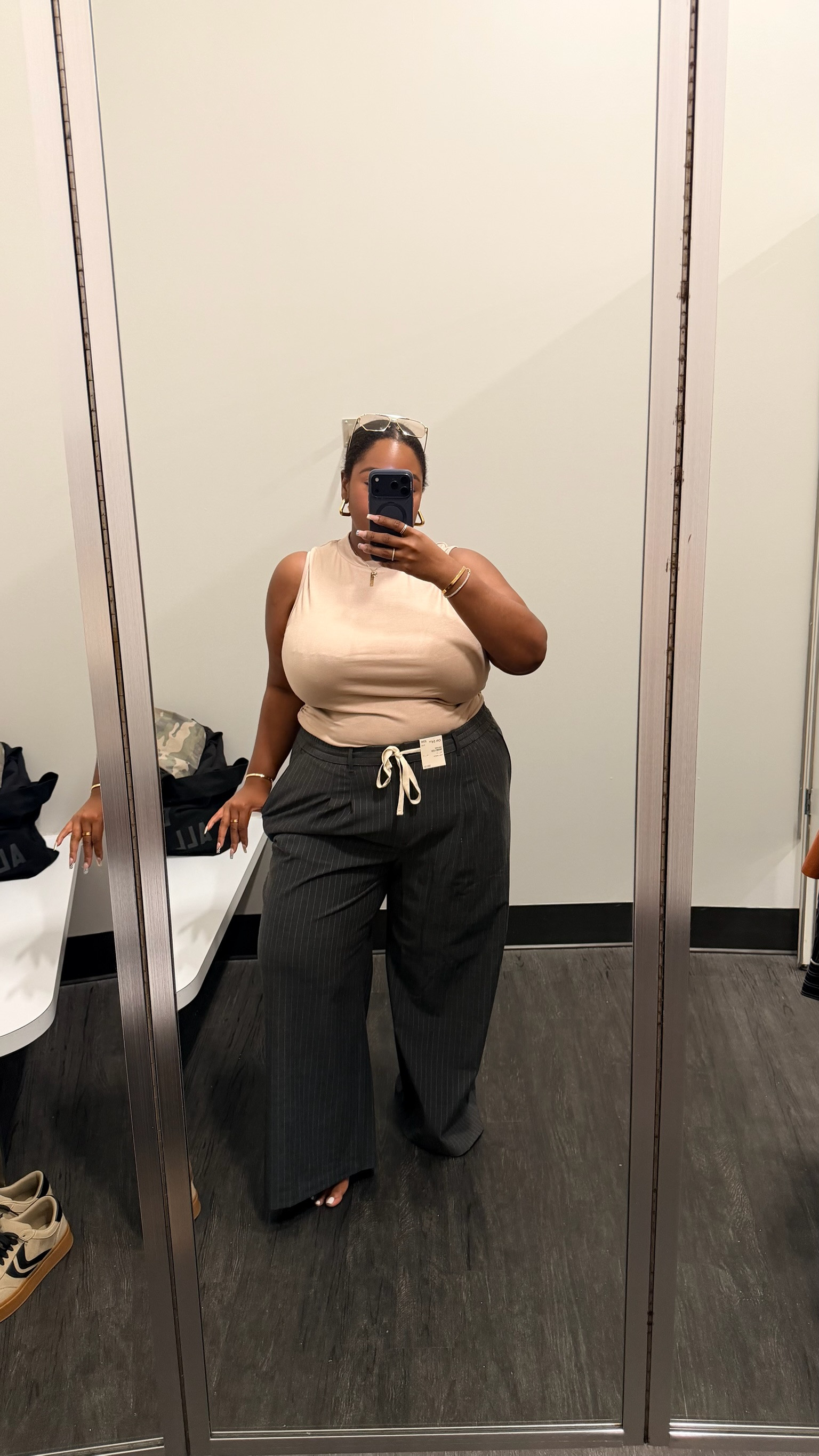 Loved the pants from Macy’s! Comfy with the drawstring but still looks elevated. The top is my go to cropped tank from Amazon I share all the time!

#LTKPlusSize #LTKMidsize #LTKootd
