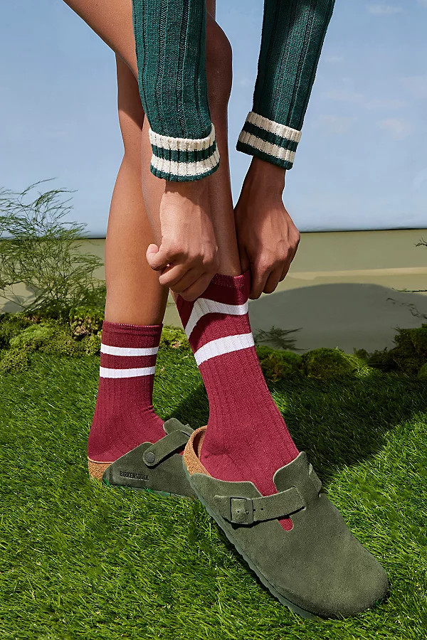 Birkenstock Boston Classic Suede Clog | Urban Outfitters (US and RoW)