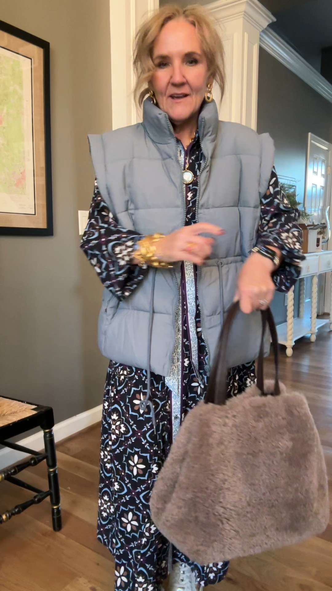 Dress 40% off I did need to size up 

Linking similar puffer vests size large 

Love these fleece lined slip on sneakers! 

Lining similar faux fur totes too 

Julie Vos blue chalcedony jewelry 

Casual dresses 

#LTKFindsUnder100 #LTKWatchNow #LTKOver40