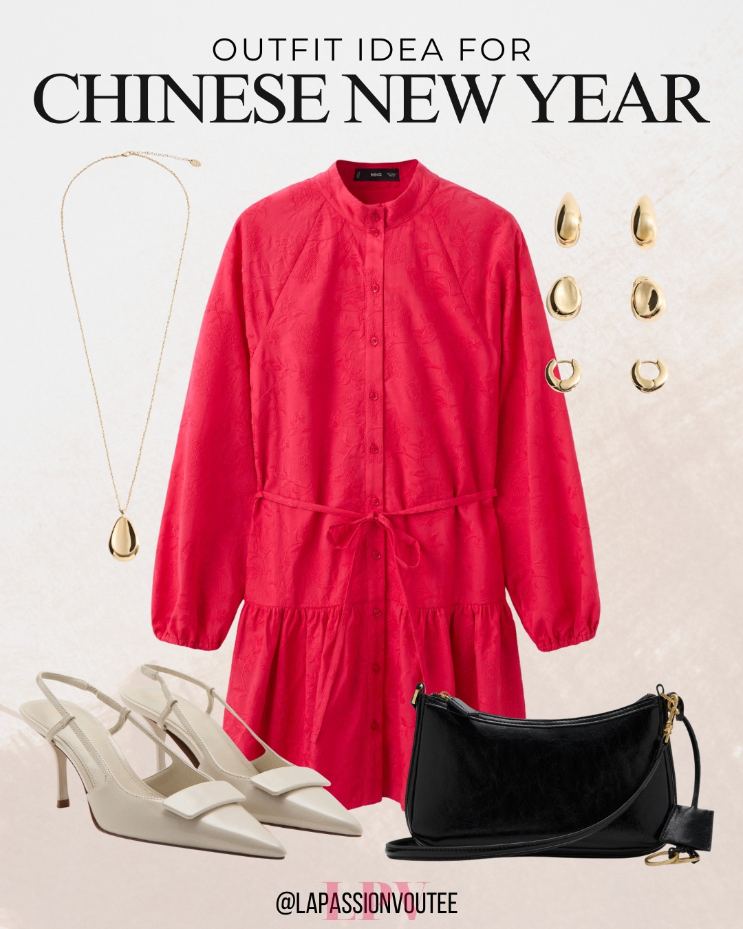 This Chinese New Year outfit idea is perfect for welcoming the new year in style. Thoughtful details and a flattering silhouette create a look that feels celebratory yet effortless. Ideal for gatherings, dinners, and moments when you want to feel confident and festive. 

 #LTKootd #LTKSeasonal #LTKFindsUnder100