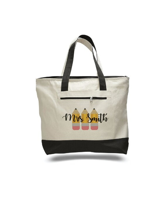 Custom Teacher Tote, Teacher Tote, Teacher Tote Bag, Personalized, Canvas Bag, Teacher Bag, Teach... | Etsy (US)