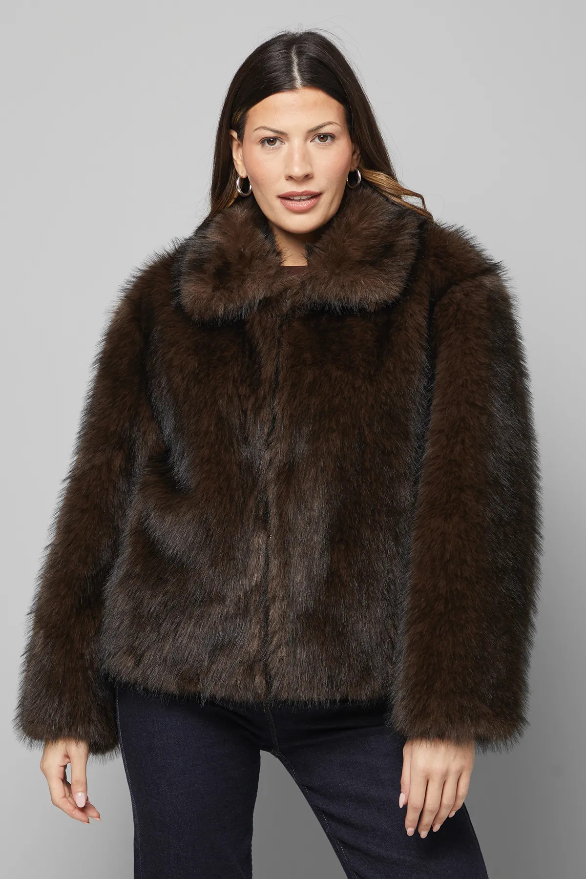 Jackets & Coats | Zip Through Short Fur Coat | Wallis | Wallis UK