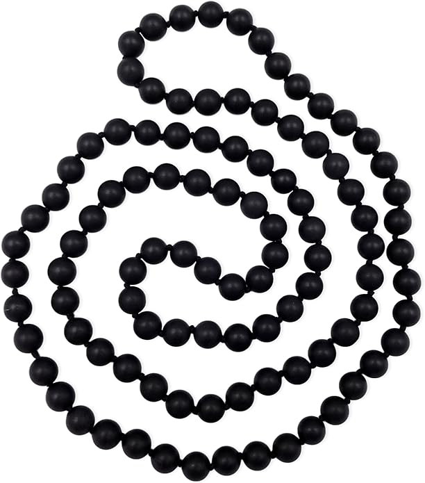 MGR MY GEMS ROCK! 36 Inch 7-8MM Matte Finnish Genuine Semi-Precious Stone Endless Infinity Long B... | Amazon (US)