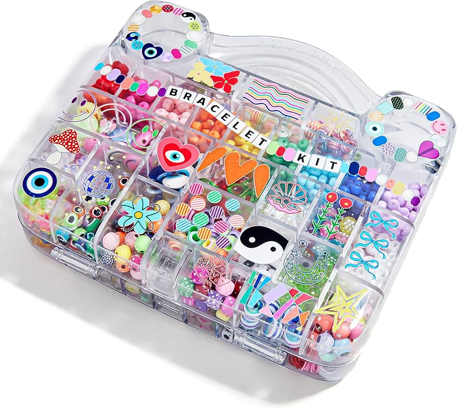 BaubleBar Ultimate DIY Bracelet Kit | 1000+ Pcs | Great for a Gift or Party | Bracelet Jewelry Ma... | Amazon (US)