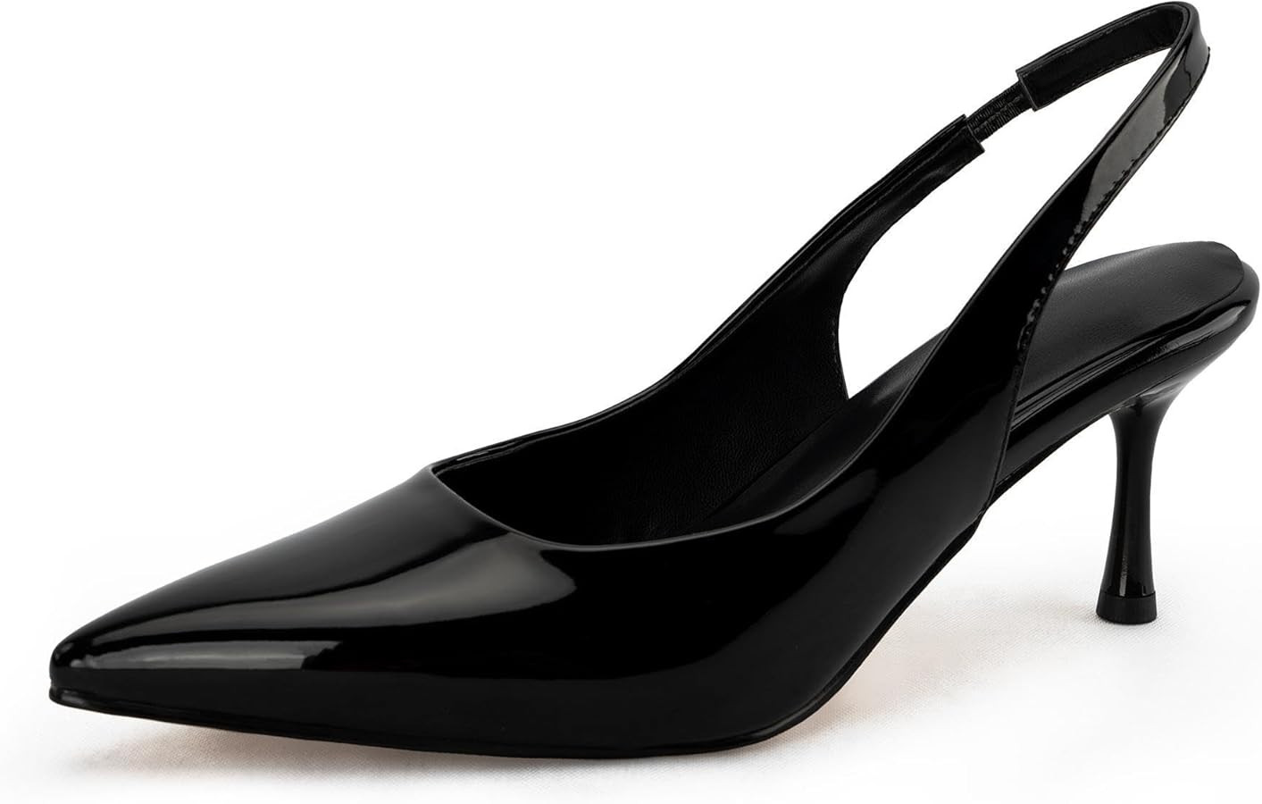 DREAMCIA Women's Pumps Slingback Heels Pointed Toe Sling Back Kitten Heels Women Metallic Slingba... | Amazon (US)