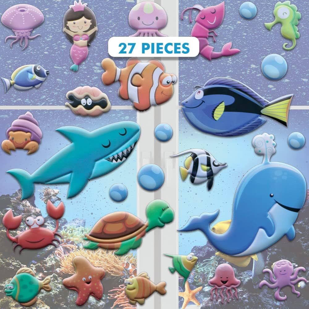 Under The Sea Ocean Window Clings for Kids & Toddlers (by Jesplay USA - Reusable Window Stickers ... | Amazon (US)