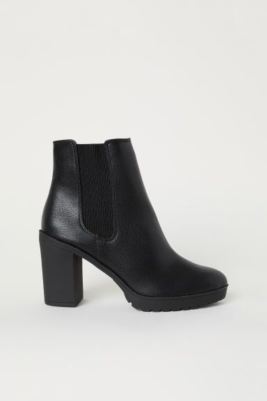 H & M - Warm-lined Ankle Boots - Black | H&M (US + CA)