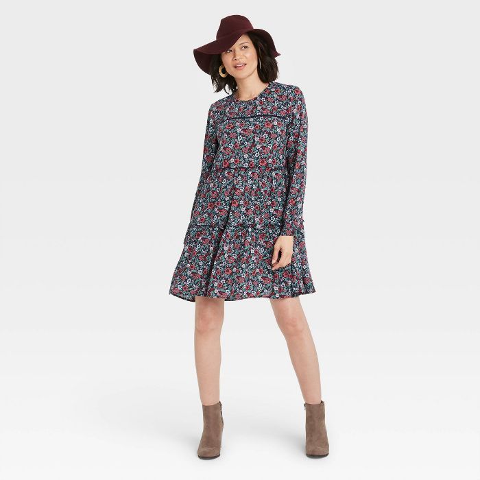 Women's Long Sleeve Babydoll Dress - Knox Rose™ | Target