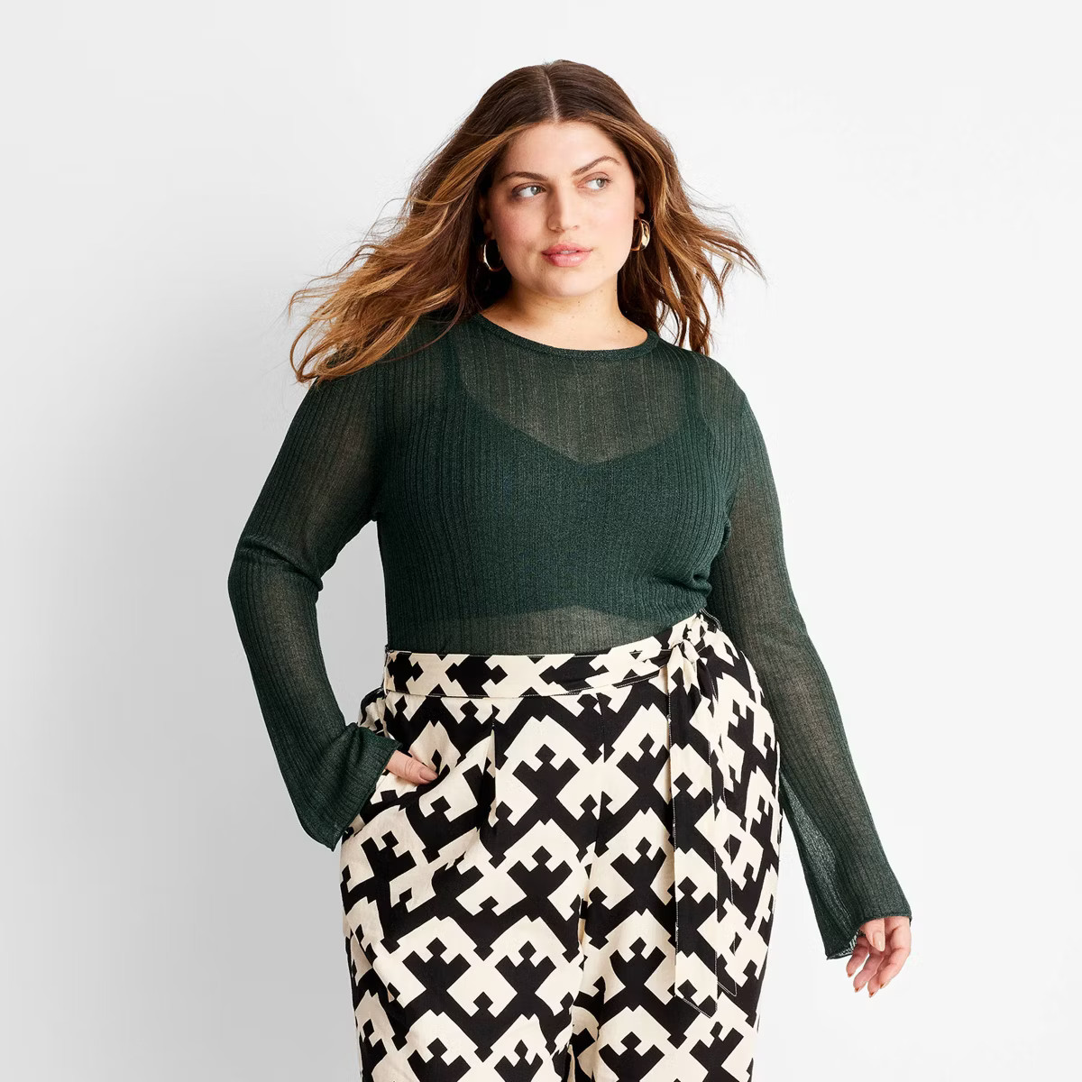 Women's Crewneck Sheer Sweater - Future Collective™ with Jenny K. Lopez | Target