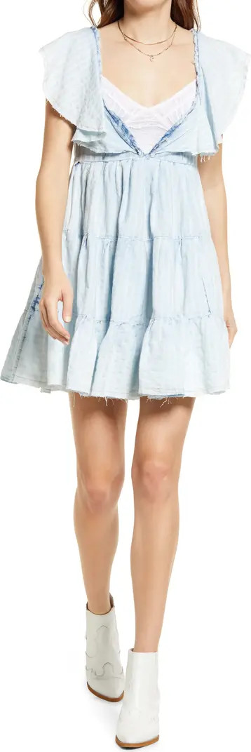 Undone Cotton Minidress | Nordstrom