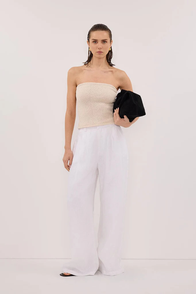 HOLDEN WHITE LINEN PANT | DISSH