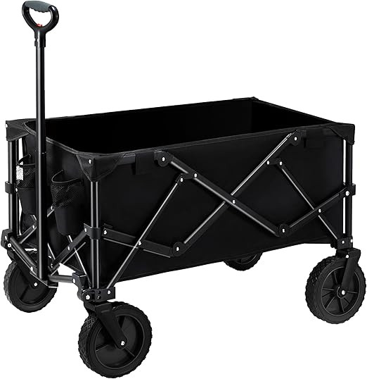 Homgava Collapsible Folding Wagon Cart,Outdoor Beach Wagon,Heavy Duty Garden Cart with All Terrai... | Amazon (US)