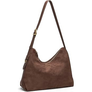 Hobo Bags for Women Slouchy Shoulder Soft Suede Purse | Slouchy Shoulder Bag with Adjustable Stra... | Amazon (US)