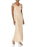 Adrianna Papell Women's Metallic Embroidery Gown | Amazon (US)