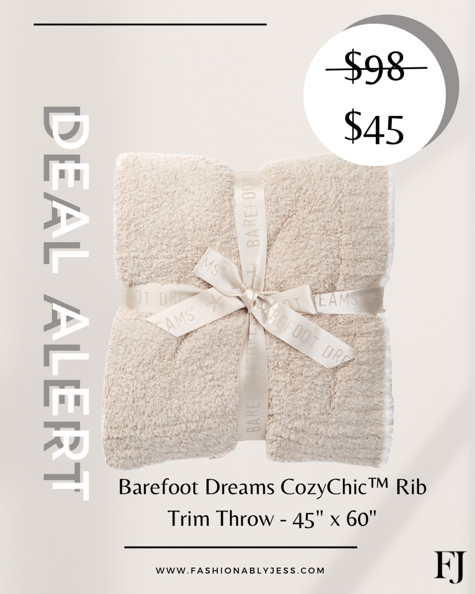 Barefoot dreams cheap rib trim throw