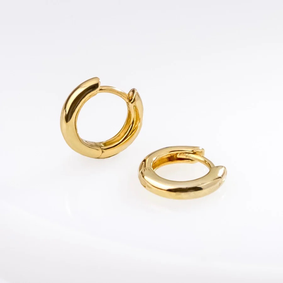 Classic Gold 7mm Baby Huggie Earrings | Wanderlust + Co