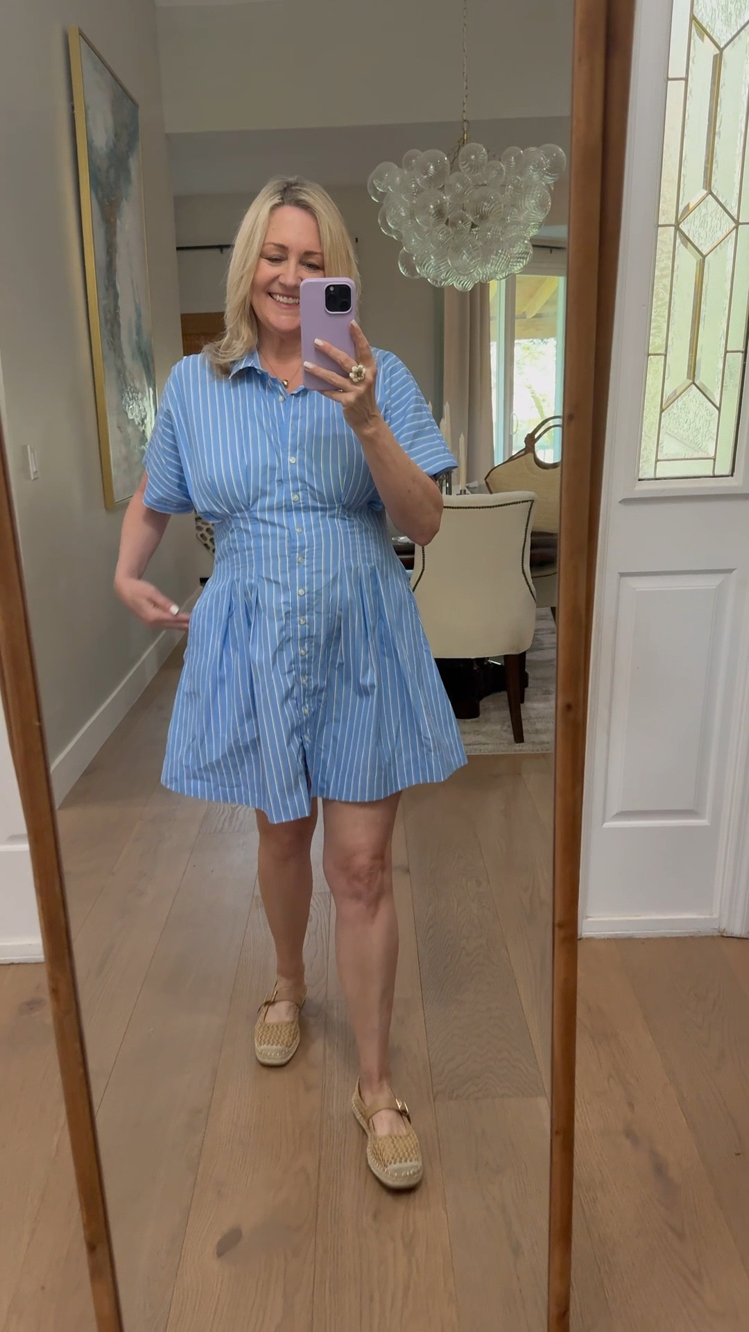 This cute dress is a great Anthro dupe.  Spring dress, espadrille sandals 

#LTKdayinmylife #LTKootd #LTKSeasonal