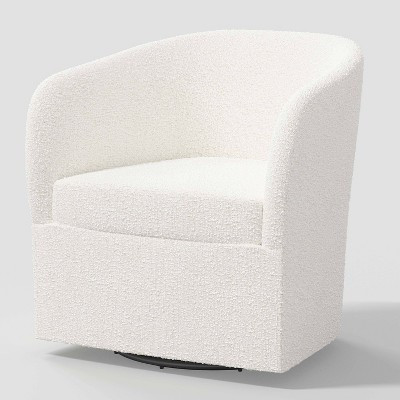 Lindsey Swivel Accent Chair in Classic Boucle Snow - Threshold™ | Target